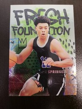 2021 Skybox Metal Universe Jaden Springer RC basketball FRESH FOUNDATION FF6