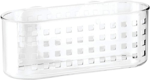 InterDesign 41600 Shower Caddy/Bathroom Basket w/Suction Cup, Plastic, Clear 3PK - Picture 4 of 4