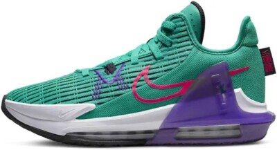 Nike LeBron Witness 6 Emerald Berry South Beach James Gang Shoes Mens 8 CZ4052-3 Nike Lebron Witness 6 Clear Emerald/wild berry CZ4052-300  main image 4