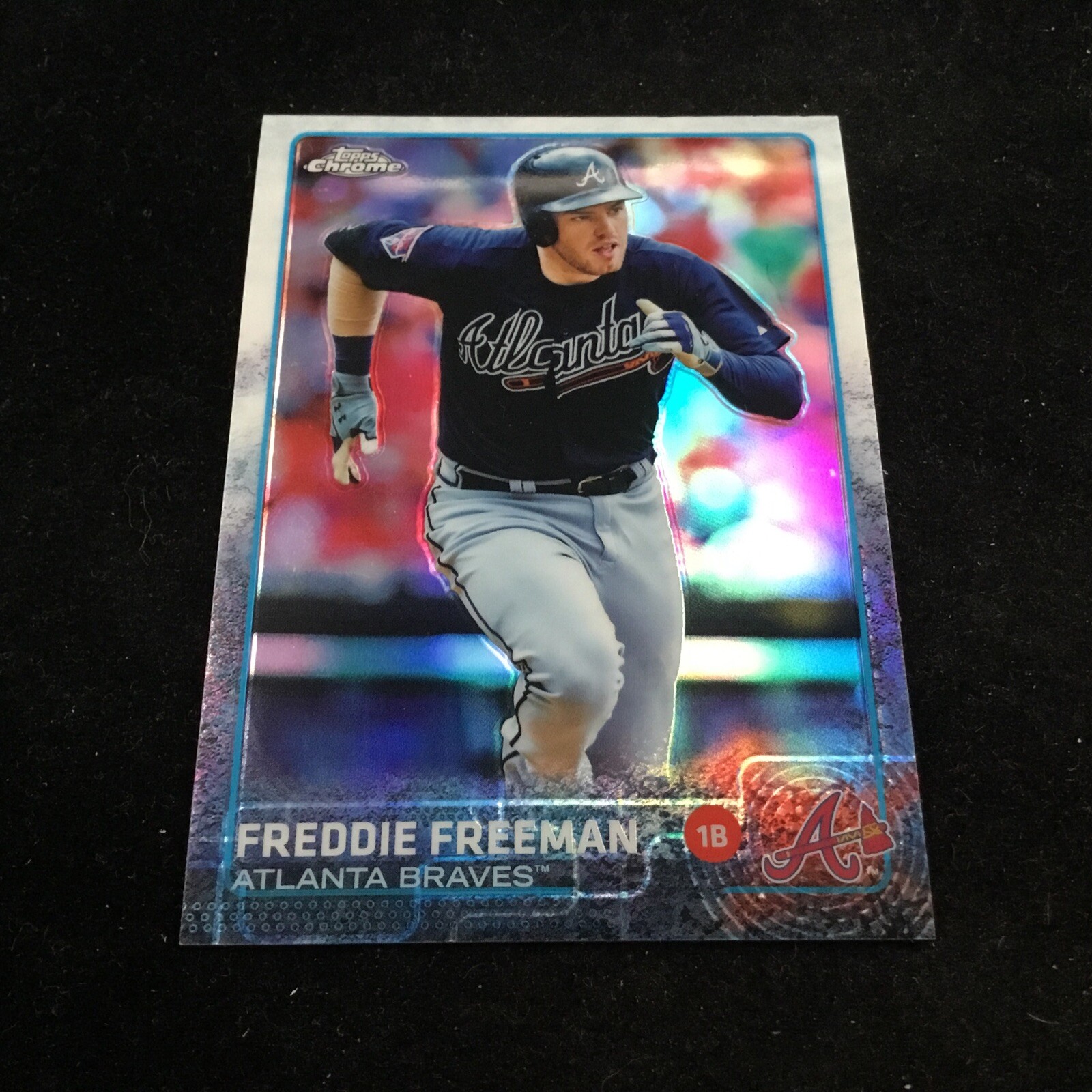 2015 Topps Chrome Refractor #105 Freddie Freeman Atlanta Braves