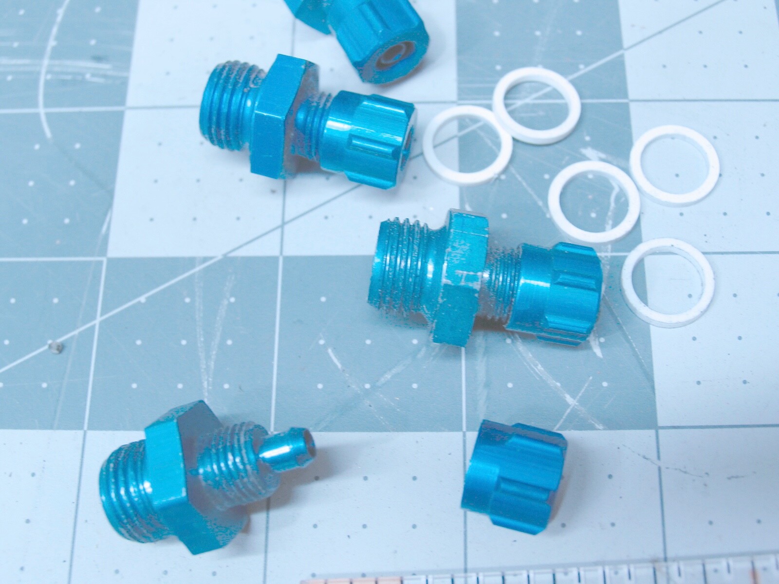 4( FESTO ) 1/8" Hose Fittings with 10mm X 1.mm Thread