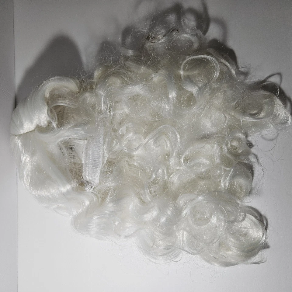 Peruca espirituosa (manchada) fantasmagórica espíritos fantasmas branco fantasia vestido fantasia Halloween - Imagem 3 de 4