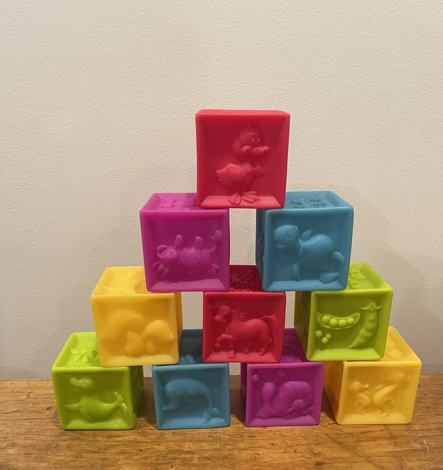 B.Toys–One Two Squeeze Baby Blocks-Building Blocks for Toddlers Baby B. Blocks - Image 2 of 2