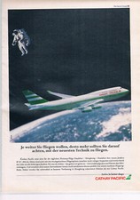 Cathay Pacific Werbeanzeige Werbung "Je weiter Sie fliegen" NG