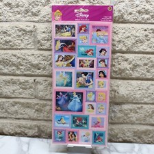 Disney Princess Sandylion 1 Sheet Stickers Stamps Style 12" x 5.5" Ariel Belle