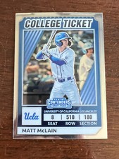2022 Elite Extra Edition Optic College Ticket Base Matt McClain UCLA #35