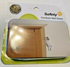 Pack 2 Safety 1st Child Protection Furniture Secure Straps NEW Part  11014