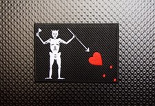 Premium Embroidered Blackbeard Edward Teach Flag 5" x 3.5" Morale Patch SEAL ST3