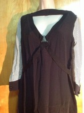 Marc by Marc Jacobs 1000% Silk Dress, White and Navi, Size 10 (Orig $378)