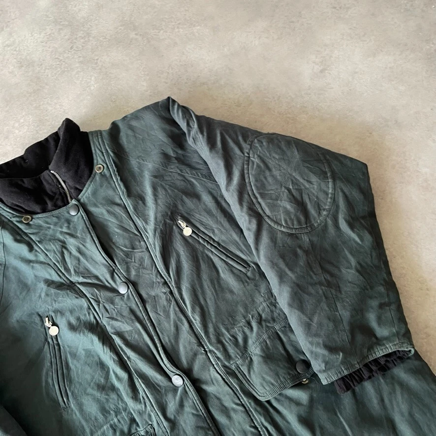 Fashion Bug Over Coat Womens XL Quilted Full Zip Lined Outdoor Jacket, Green - Image 3 of 4