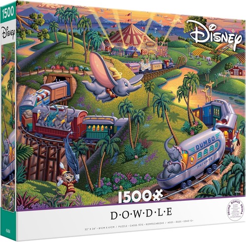 Dumbo The Flying Elephant 1500 Pc Jigsaw Puzzle, Brand New-Sealed Box! - Picture 3 of 6