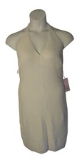 Wild Fable NEW L White Halter Style Sweater Dress NWT