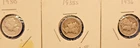 1935D/1935S/1936 Mercury Dimes Set of 3 Nice VG All Mint Locations Graded Fairly
