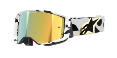 MASKE [ALPINESTARS] SUPERTECH CORP GOGGLE ABSOLUTE VISION - WEISS / GOLD