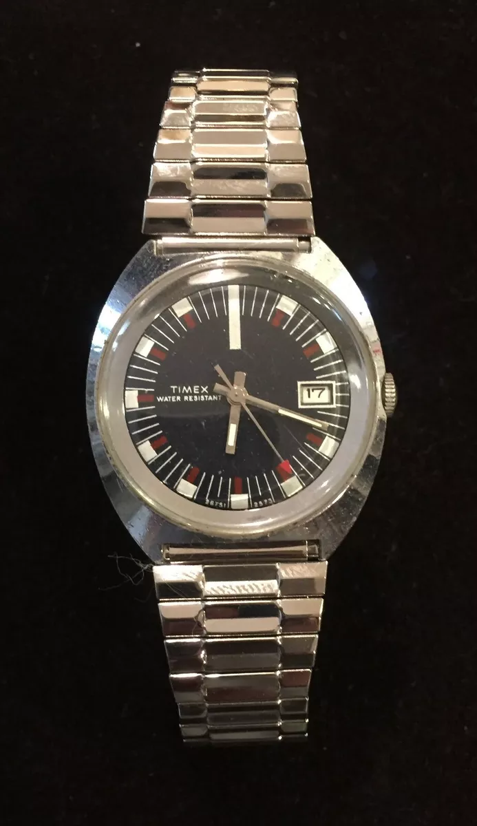 Vintage TIMEX MARLIN Watch Blue Navy 26751 2573