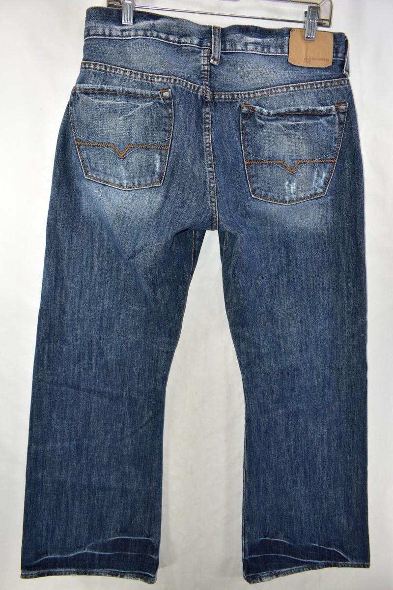 Guess Cliff Boot Cut Bootcut Fit Jeans Mens Size 33x30 Blue Meas. 33x30.5 |  eBay