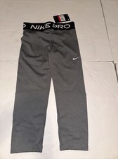 New Girl  s Nike Pro Compression Pants Grey Size Large DA1026 091