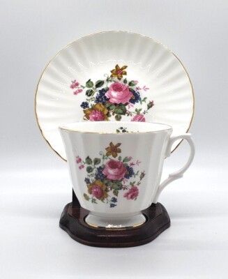 Duchess Fine Bone China Tea Cup & Saucer Roses England