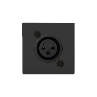 Audac WMI16 Microphone Input XLR 45x45 Standard, Black