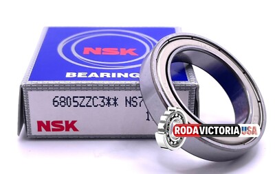 NSK JAPAN 6805 ZZ DEEP GROOVE BALL BEARING METAL SHIELDED