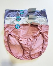 3 Vanity Fair Illumination Hi-Cut Brief Panty Multi 13108 Sz 7/L - NWT