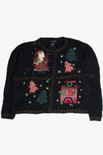 Vintage Black Ugly Christmas Vest 60875