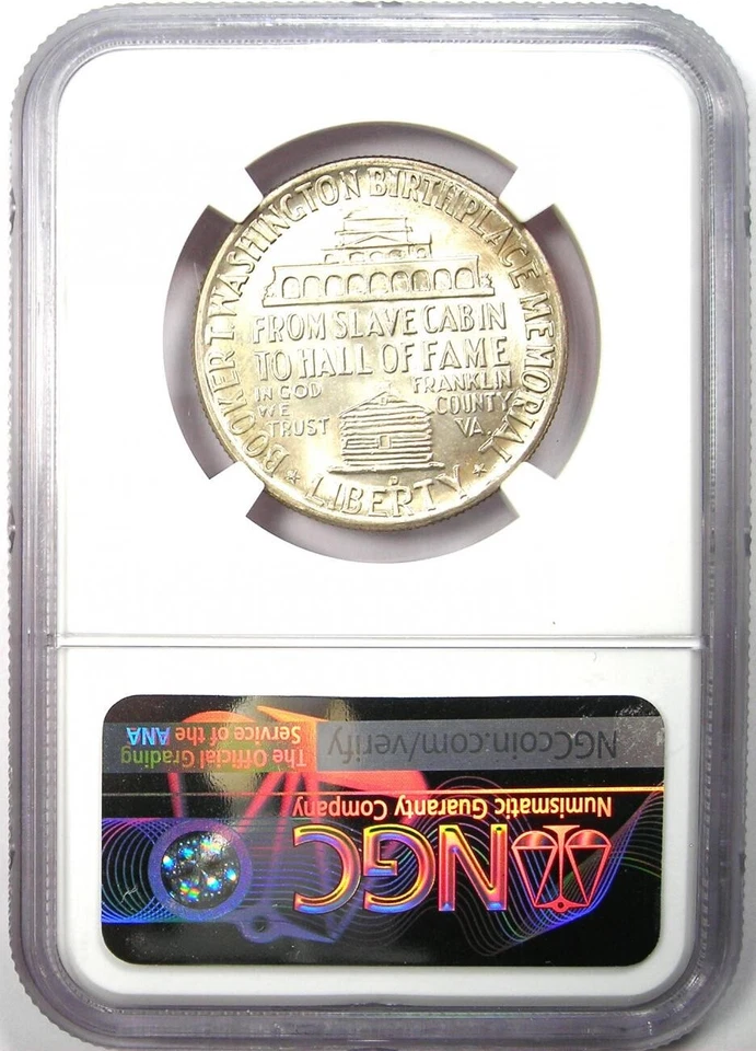 1951-D BTW Booker T Washington Half Dollar 50C - NGC MS67+ Plus - $4,250 Value - Image 3 of 4