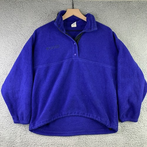 VINTAGE 90s Columbia Snap Fleece 