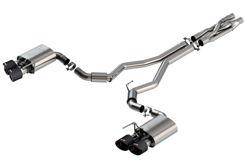 For 20-22 Ford GT500 5.2L AT Borla 3in ATAK CatBack Exhaust W/ Carbon Fiber Tips