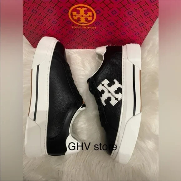【TORY BURCH】Color Block プラットフォームスニーカー Tory Burch Signature Color Block Platform Leather Sneaker