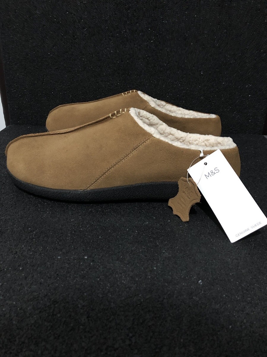Leather Slippers Slippers Marks And Spencer Mens Marks Spencer
