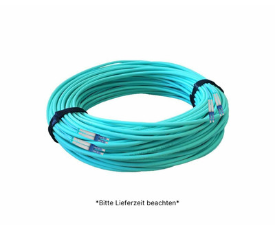 CONBIC  30m LC LC OM3 Multimode 8 Faser Universalkabel vorkonfektioniert aqua