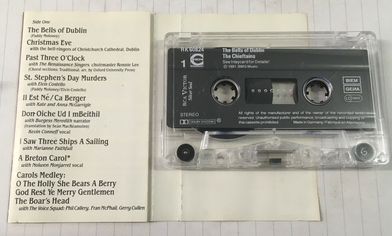 The Chieftains "The Bells Of Dublin" Tape Cassette Never Been Played
