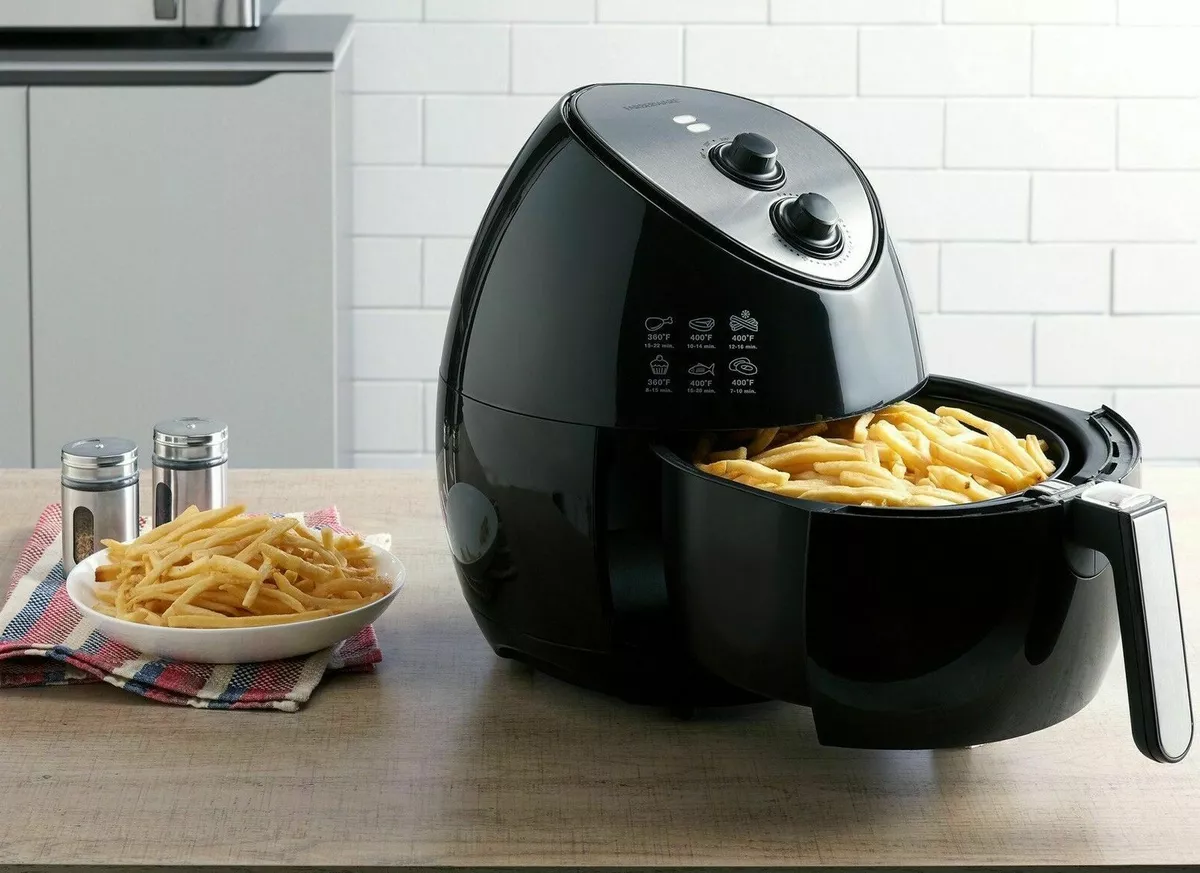 Farberware 3.2 Quart Oil-Less Multi-Functional Air Fryer, Black 