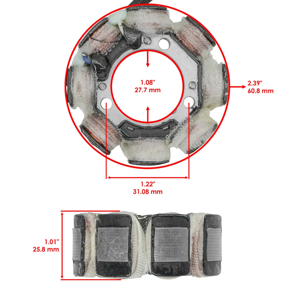 Estator magnético Caltric 31120-KSE-A71 para Honda CRF150R CRF150RB 2012-2024 Foto 2 de 4