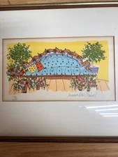 Susan Pear Meisel 9 Color Lithograph Love Seat 146/275