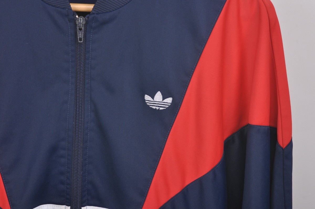 80's〜 adidas Fire Bird Track Top Vintage 80s Adidas Full Zip Track Top Jacket Blue Sz M