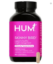 HUM SKINNY BIRD ~  supports healthy weight management  ~  90 Capsules  Sealed!