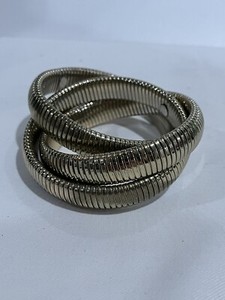 Authentic cobra trinity chunky stunning gold plated bracelet stackable
