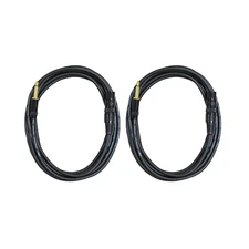 Audio2000's E07125P2 25 Ft 1/4" TS To XLR 3Pin Female Microphone Cable (2 Pack)