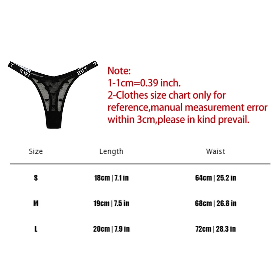 Sexy Women Lace Thong Pearl Sequin G-string Panties LingerieUnderwear Crotchles↔ - Image 2 of 4