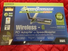 LINKSYS - WMP54GS - Speed Booster Wireless - G PCI Adapter 2.4 GHZ