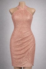 Grace Karin Halter Neck Ball Gowns Sequin Dress