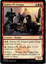 Rakdos Pit Dragon U Foil Ravnica Remastered 120 LP-NM