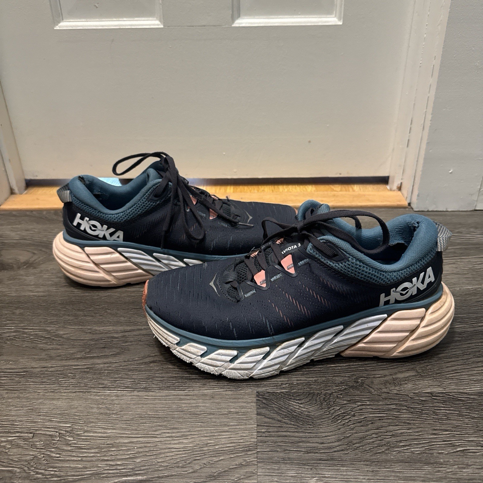 Hoka Womens Gaviota 3 Blue Running Shoes Size 8.5B OBRS