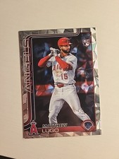 2025 Topps Update Matthew Lugo Diamante Parallel #US314 RC Angels