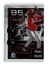 Cam Collier 2025 Bowman Bowman Scouts Top 100 #BTP-95 Refractor Reds