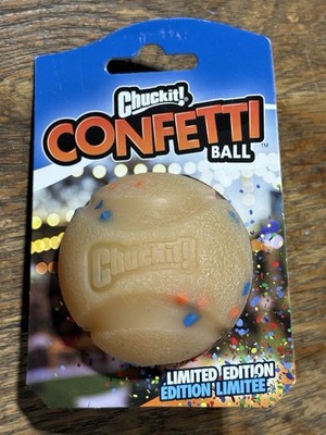 Chuckit Birthday Confetti Fetch Ball Medium (2.5 Inch Diameter) Dogs 20-60 lbs