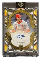 Thomas Saggese 2025 MLB Topps Transcendent Collection Rookie Showcase Auto /25