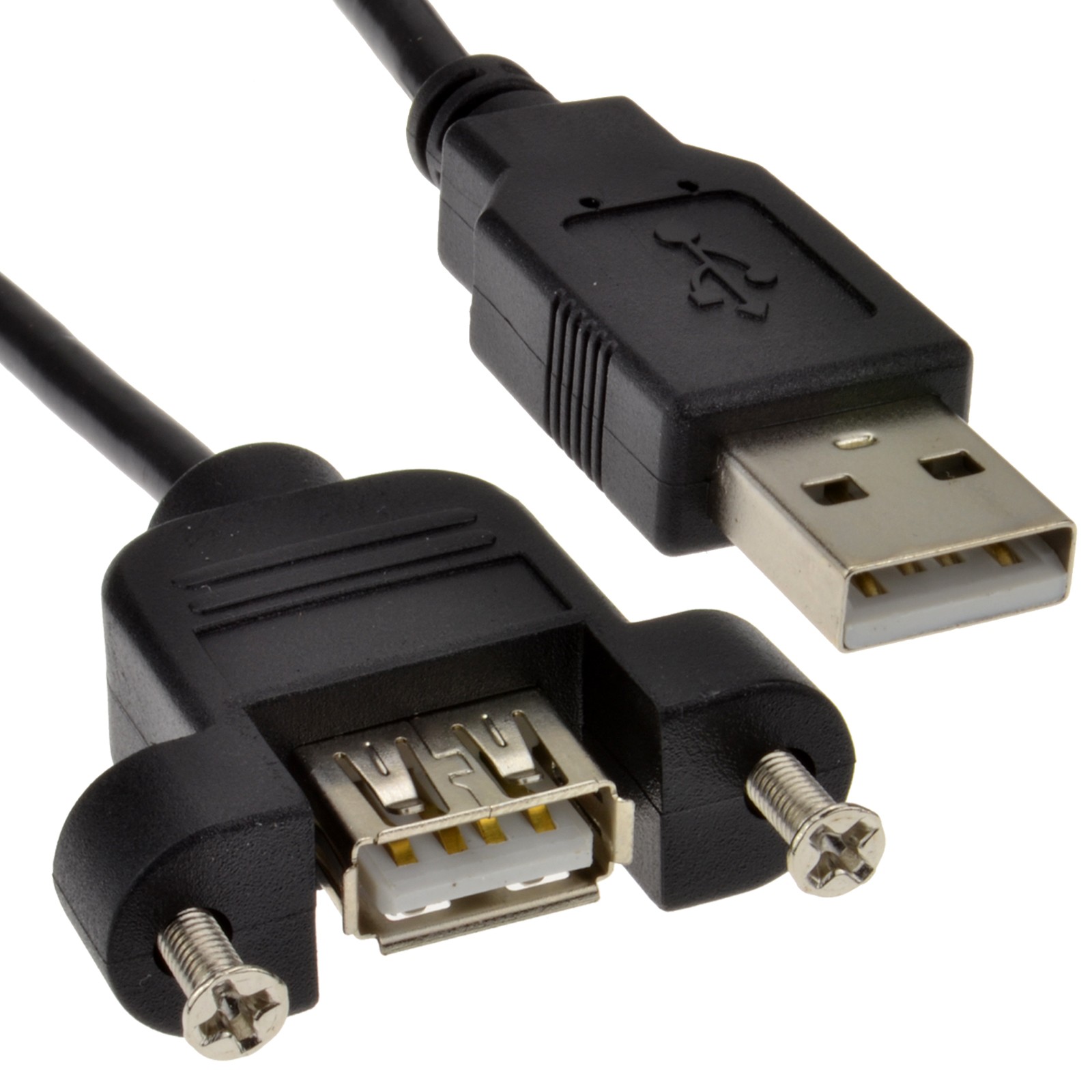 USB 2.0 Male A Connection To Female Panel Mount 2m